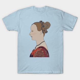 Inspired by Piero del Pollaiuolo’s Portrait of a Woman T-Shirt